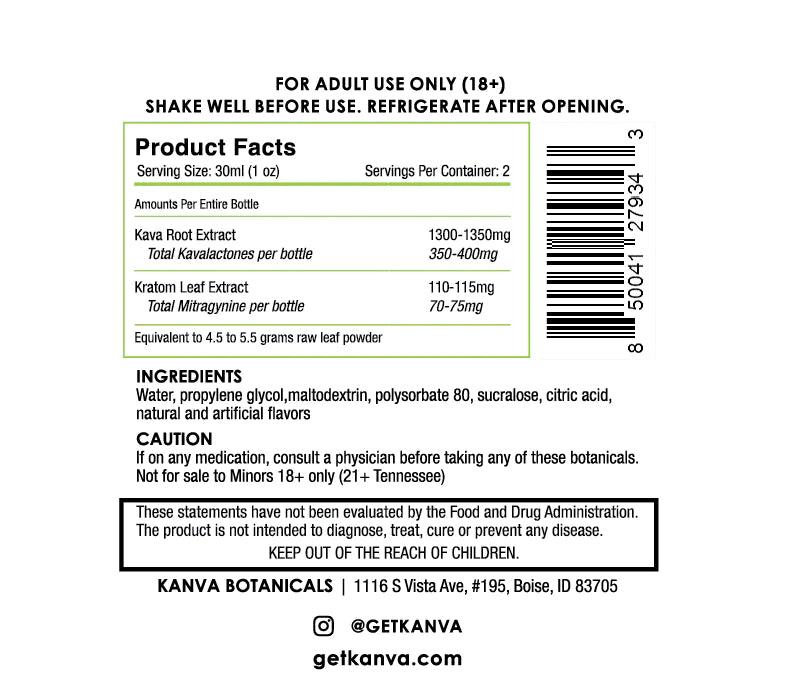 Kanva Botanicals Shot - Day N Night | CBD, Kratom, Nootropic, Vape, Smoke, Head Shop