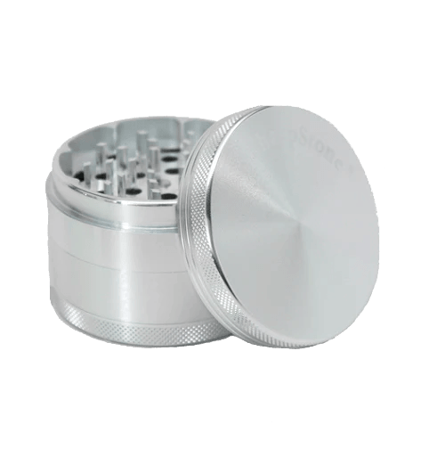 Basic Silver Grinder - Day N Night | CBD, Kratom, Nootropic, Vape, Smoke, Head Shop
